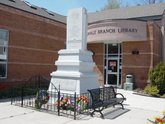 death records on Cenotaph Simcoe County