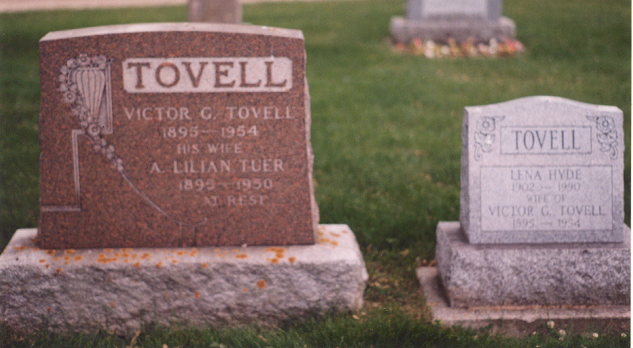 search cemetery death records victor tovell