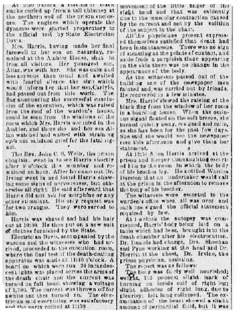 The Free Genealogy Death Record on the Coffin Plate of Carlyle W Harris 1860 ~ 1883