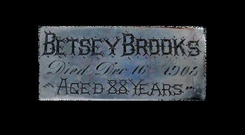 The Free Genealogy Death Record on the Coffin Plate of Betsey Brooks 1817~ 1905, Rebecca Starkie 1797~1868, Mary A Holden 1812~1874, Mary Thomas 1839~1859