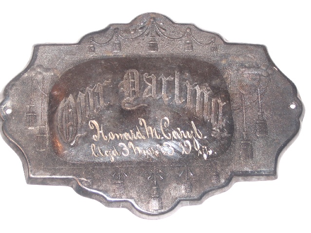 The Free Genealogy Death Record on the Coffin Plate of Howard M Caryl