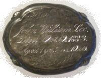 The Free Genealogy Death Record on the Coffin Plate of John Williams Lee 1882 ~ 1883