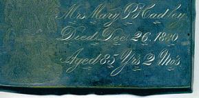 The Free Genealogy Death Record on the Coffin Plate of Anna J Roberts 1874 ~ 1926