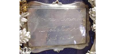 The Free Genealogy Death Record on the Coffin Plate of Sylvana Contine 1847 ~ 1863