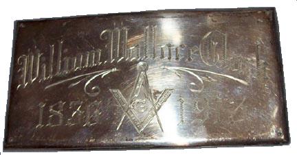 The Free Genealogy Death Record on the Coffin Plate of William Wallace Clark 1836 ~ 1913