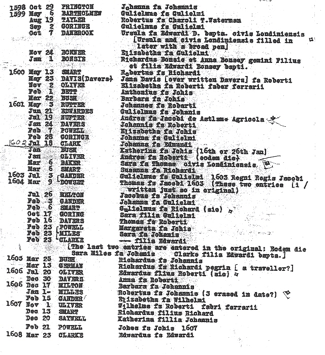 littleton Parish baptisms England genealogy 2