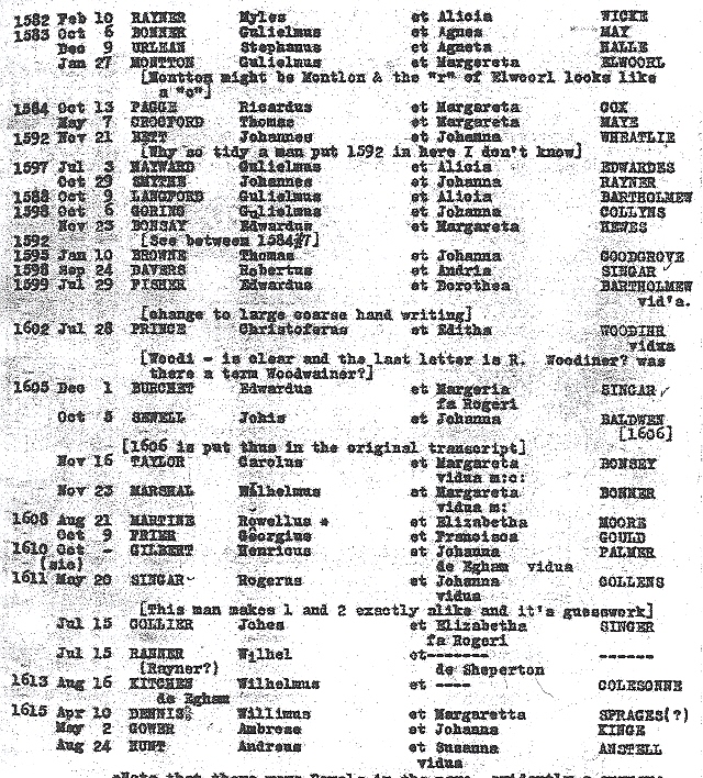 littleton Parish baptisms England genealogy 2