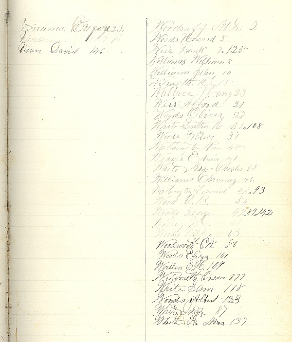 Rushford, Allegany County New York, Stacy and Kyes Ledger book