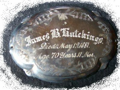 The Birth Record and Death Record on the Coffin Plate of James Hutchings is Free Genealogy